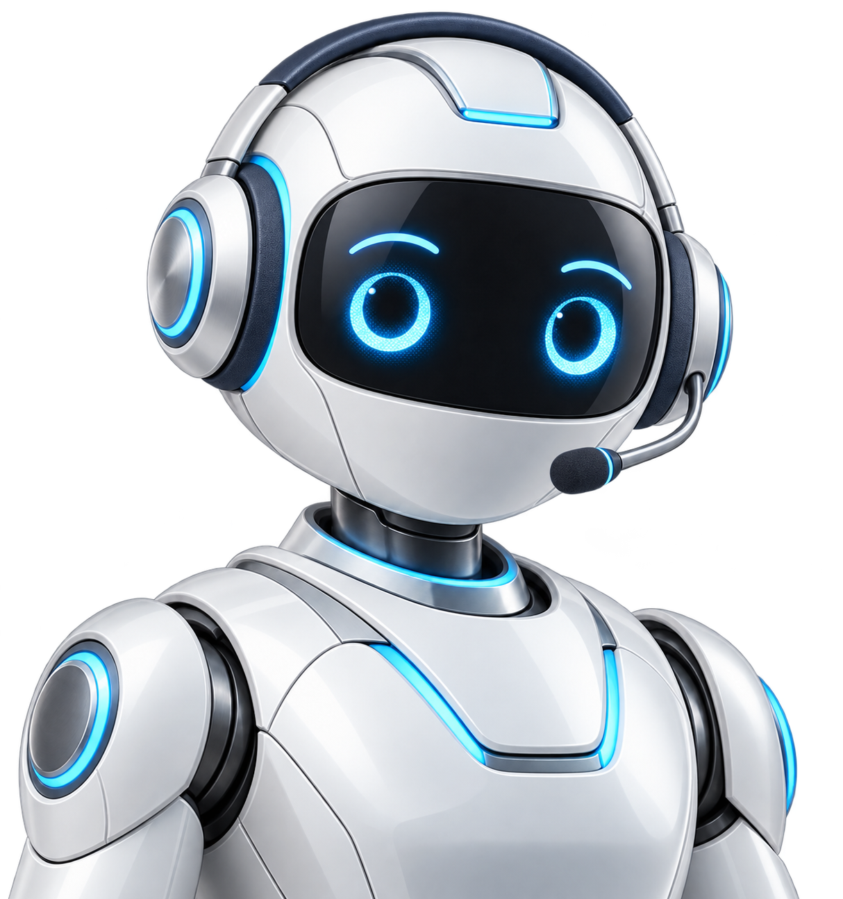 DAS Lex Roboter-Assistent mit professionellem Headset